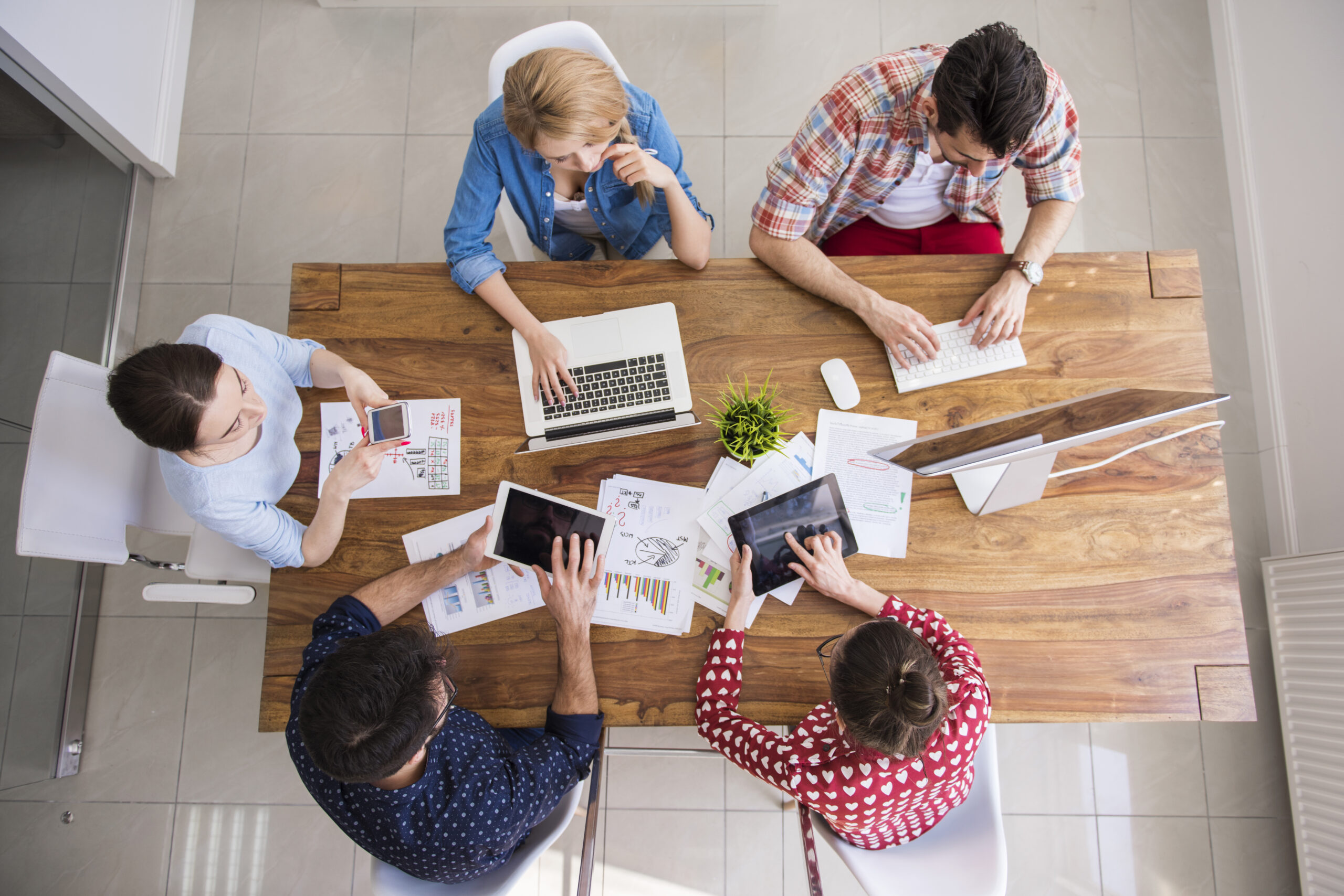 IT Consultants Sitting Around a Table